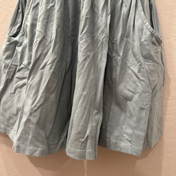 Hanna Andersson Raincloud Blue Super Soft Ruffle Skater Dress - Picture 4 of 9